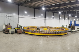 高壓發(fā)泡機(jī)PU自行車(chē)鞍座圓盤(pán)生產(chǎn)線(xiàn)-安徽